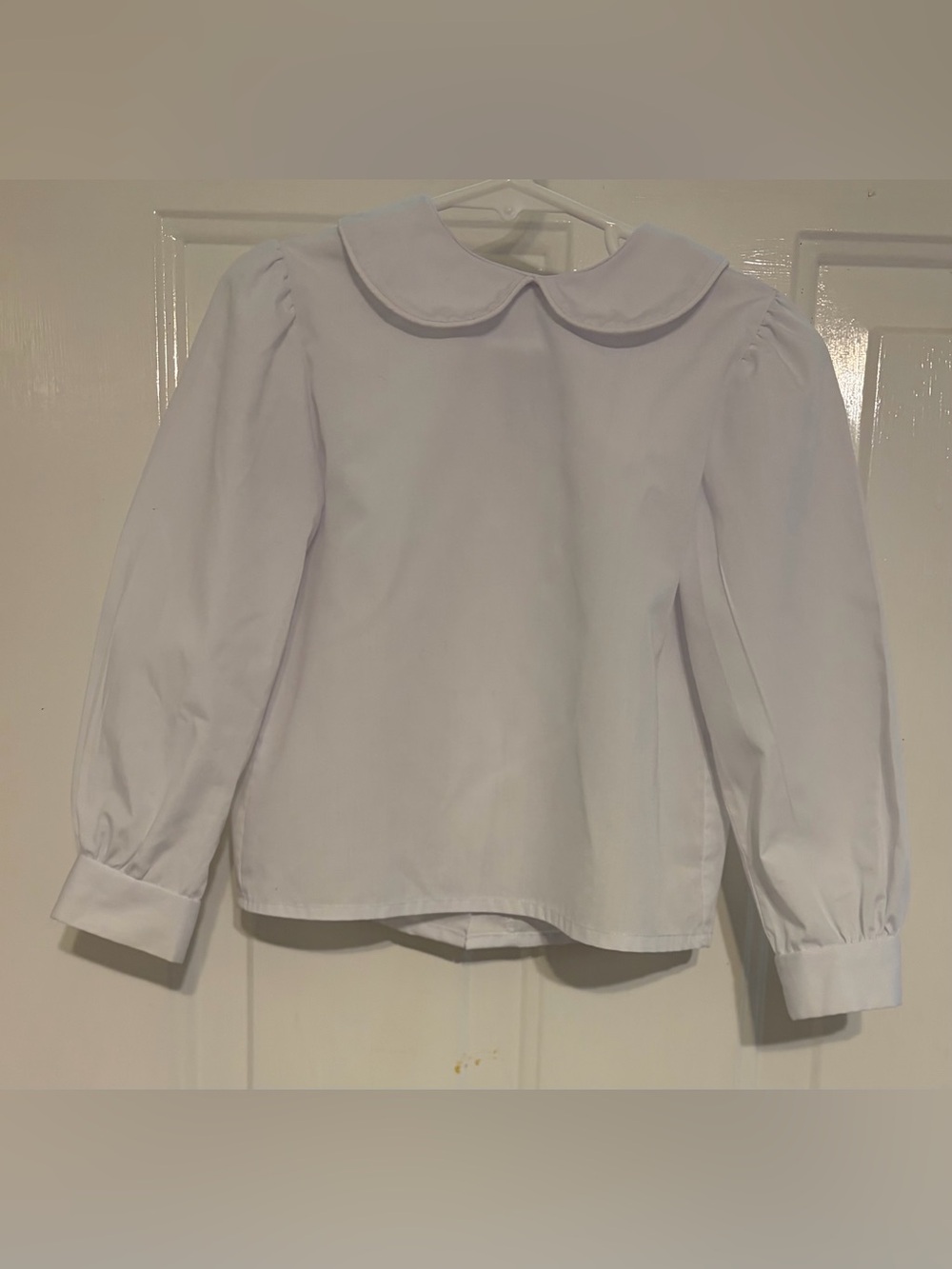 Funtasia! Too.... Great Girl's White Long-Sleeve Shirt w/Peter Pan Collar Size 4